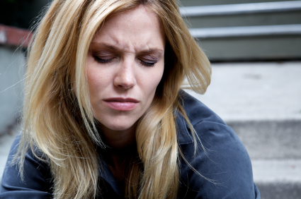 Unhappy Depressed Woman